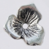 Bead Zinc Alloy Jewelry Findings Lead-free, Flower 11mm Hole:1mm, Sold by Bag