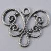Pendant Zinc Alloy Jewelry Findings Lead-free, 21x25mm Hole:2mm, Sold by Bag
