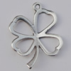 Pendant Zinc Alloy Jewelry Findings Lead-free, Flower 25x20mm Hole:1mm, Sold by Bag