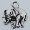 Pendant Zinc Alloy Jewelry Findings Lead-free, Elephant 13x16mm Hole:2mm, Sold by Bag