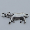 Pendant Zinc Alloy Jewelry Findings Lead-free, Elephant 23x11mm Hole:2mm, Sold by Bag