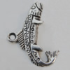 Pendant Zinc Alloy Jewelry Findings Lead-free, Animal 15x26mm Hole:2mm, Sold by Bag