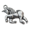 Pendant Zinc Alloy Jewelry Findings Lead-free, Horse 21x15mm Hole:2mm, Sold by Bag