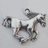 Pendant Zinc Alloy Jewelry Findings Lead-free, Horse 20x17mm Hole:2mm, Sold by Bag