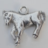 Pendant Zinc Alloy Jewelry Findings Lead-free, Horse 18x17mm Hole:2mm, Sold by Bag