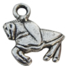 Pendant Zinc Alloy Jewelry Findings Lead-free, Animal 14x16mm Hole:2mm, Sold by Bag