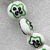 Lampwork Beads, Flat Round 20mm Hole:About 1.5mm, Sold by PC