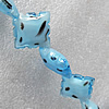 Lampwork Beads, Diamond 20x30mm Hole:About 1.5mm, Sold by PC