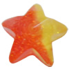 Resin Cabochons, No Hole Headwear & Costume Accessory, Faceted Star，The other side is Flat 14mm, Sold by Bag