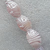 Lampwork Beads, Flat Round 16x27mm Hole:About 1.5mm, Sold by PC