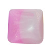 Resin Cabochons, No Hole Headwear & Costume Accessory, Faceted Square，The other side is Flat 14mm, Sold by Bag