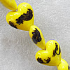Lampwork Beads, Heart 35mm Hole:About 1.5mm, Sold by PC