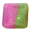 Resin Cabochons, No Hole Headwear & Costume Accessory, Faceted Square，The other side is Flat 14mm, Sold by Bag