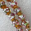 Lampwork Beads, Round 10mm Hole:About 1.5mm, Sold by PC