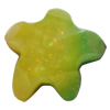 Resin Cabochons, No Hole Headwear & Costume Accessory, Faceted Star，The other side is Flat 14mm, Sold by Bag