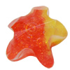 Resin Cabochons, No Hole Headwear & Costume Accessory, Faceted Star，The other side is Flat 14mm, Sold by Bag