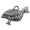 Pendant Zinc Alloy Jewelry Findings Lead-free, Animal 27x15mm Hole:2mm, Sold by Bag