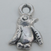 Pendant Zinc Alloy Jewelry Findings Lead-free, 7x12mm Hole:2mm, Sold by Bag