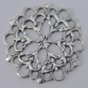 Pendant Zinc Alloy Jewelry Findings Lead-free, 30mm, Sold by Bag