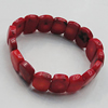Coral Bracelet, Length:7.1-Inch 15x10mm, Sold by Group
