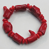 Coral Bracelet, Length:7.1-Inch 10x9mm-17x15mm, Sold by Group