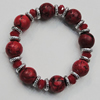 Coral Bracelet, Length:7.1-Inch 8x5mm-14mm, Sold by Group