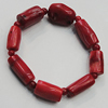 Coral Bracelet, Length:7.1-Inch 6-16x10mm, Sold by Group