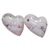 Resin Cabochons, No Hole Headwear & Costume Accessory, Heart，The other side is Flat 15x15mm, Sold by Bag
