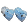 Resin Cabochons, No Hole Headwear & Costume Accessory, Heart，The other side is Flat 15x15mm, Sold by Bag