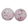 Resin Cabochons, No Hole Headwear & Costume Accessory, Round，The other side is Flat 15x15mm, Sold by Bag