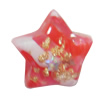 Resin Cabochons, No Hole Headwear & Costume Accessory, Star, The other side is Flat 14mm, Sold by Bag