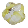 Resin Cabochons, No Hole Headwear & Costume Accessory, Flower, The other side is Flat 14mm, Sold by Bag