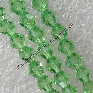 Glass Crystal Beads, Faceted Bicone 4mm Length:13 Inch, Sold by Strand