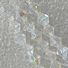 Glass Crystal Beads, Faceted Bicone 4mm Length:13 Inch, Sold by Strand
