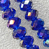 Glass Crystal Beads, Faceted Rondelle 8mm Length:20 Inch, Sold by Strand