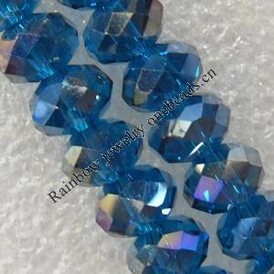Glass Crystal Beads, Faceted Rondelle 8mm Length:20 Inch, Sold by Strand