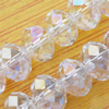 Glass Crystal Beads, Faceted Rondelle 8mm Length:20 Inch, Sold by Strand