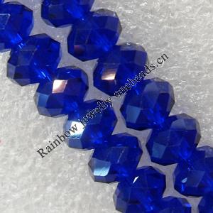 Glass Crystal Beads, Faceted Rondelle 8mm Length:20 Inch, Sold by Strand