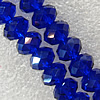 Glass Crystal Beads, Faceted Rondelle 8mm Length:20 Inch, Sold by Strand