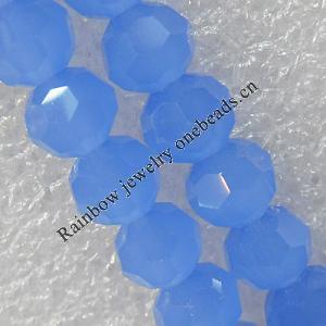 Glass Crystal Beads, Faceted Round 6mm Length:21.5 Inch, Sold by Strand