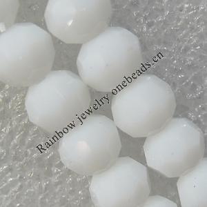 Glass Crystal Beads, Faceted Round 6mm Length:21.5 Inch, Sold by Strand