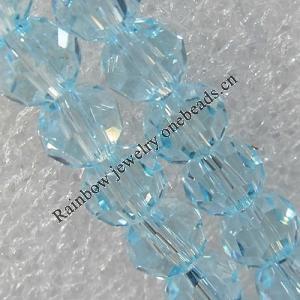 Glass Crystal Beads, Faceted Round 6mm Length:21.5 Inch, Sold by Strand