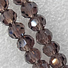 Glass Crystal Beads, Faceted Round 6mm Length:21.5 Inch, Sold by Strand