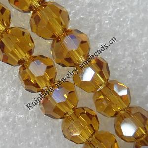 Glass Crystal Beads, Faceted Round 6mm Length:21.5 Inch, Sold by Strand