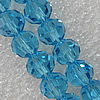 Glass Crystal Beads, Faceted Round 6mm Length:21.5 Inch, Sold by Strand