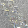 Glass Crystal Beads, Faceted Twist 8mm Length:20.9 Inch, Sold by Strand