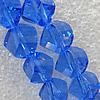 Glass Crystal Beads, Faceted Twist 8mm Length:20.9 Inch, Sold by Strand