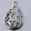 Pendant Zinc Alloy Jewelry Findings Lead-free, 32x20mm Hole:2mm, Sold by Bag