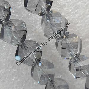 Glass Crystal Beads, Faceted Twist 8mm Length:20.9 Inch, Sold by Strand