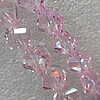 Glass Crystal Beads, Faceted Twist 8mm Length:20.9 Inch, Sold by Strand